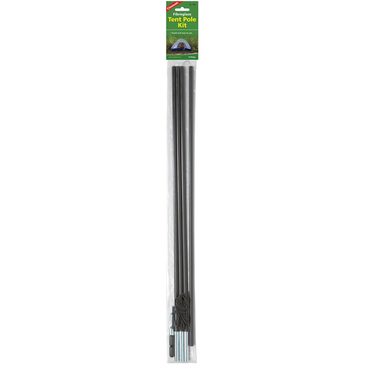 tent pole shock cord replacement Coghlan's Fibreglass Tent Pole Repair Kit (4 9.5mm Poles, Shock Cord, – Forza Sports