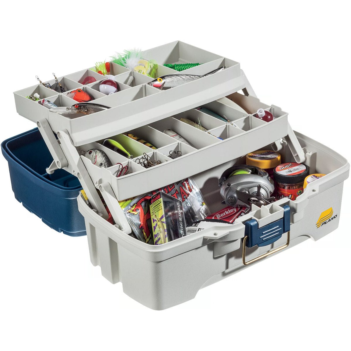 Plano 2 Tray Tackle Box Blue/White Plano 2 Tray Tackle Box Blue/White