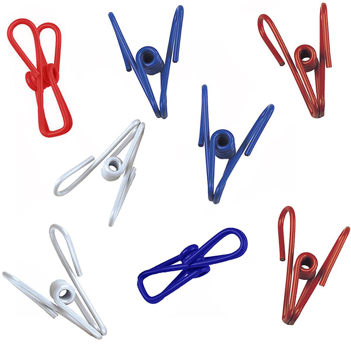 Coghlan's Clothes Clips (8 Pack), Plastic Coated Wire Clothesline Spring Clip - Forza Sports