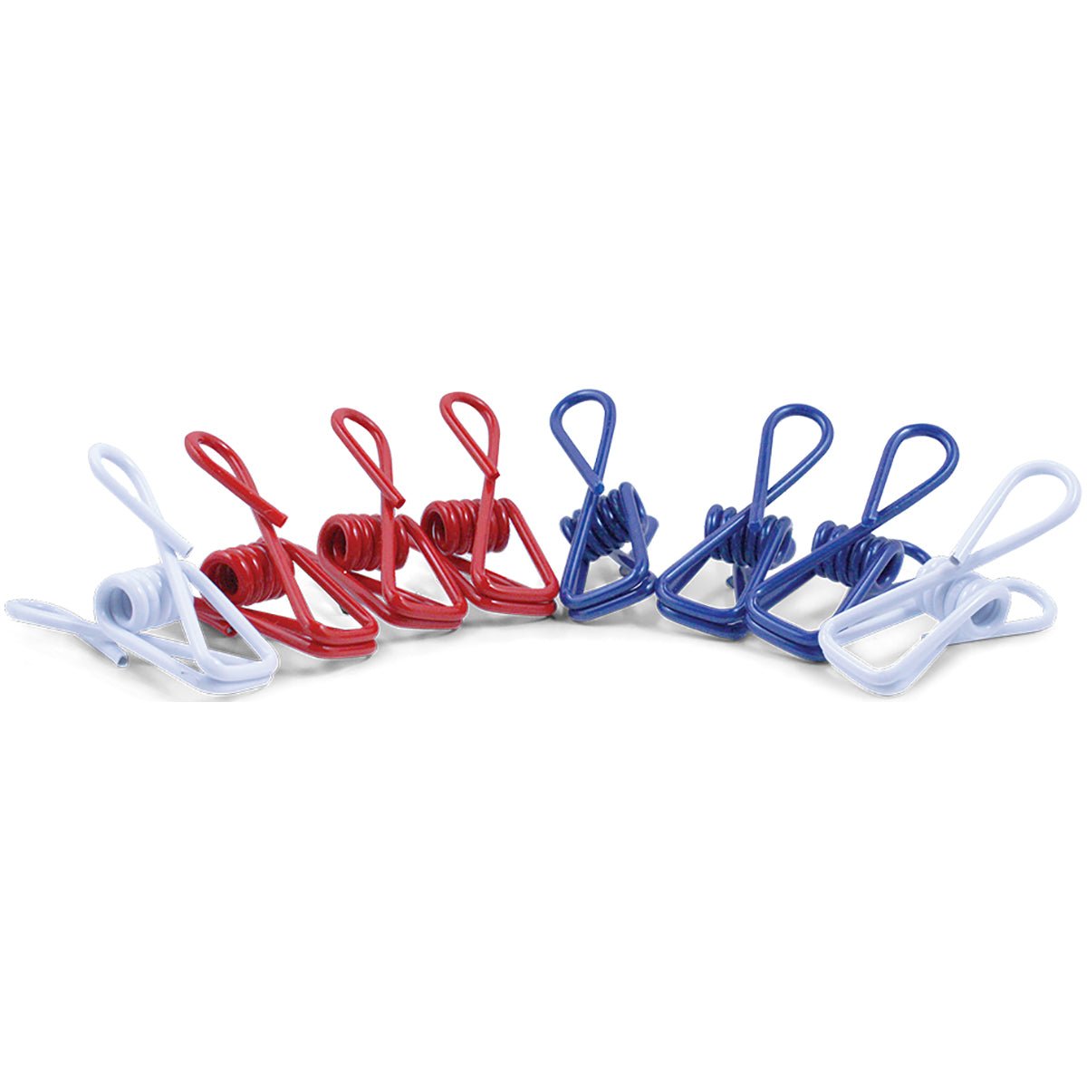 Coghlan's Clothes Clips (8 Pack), Plastic Coated Wire Clothesline Spring Clip - Forza Sports
