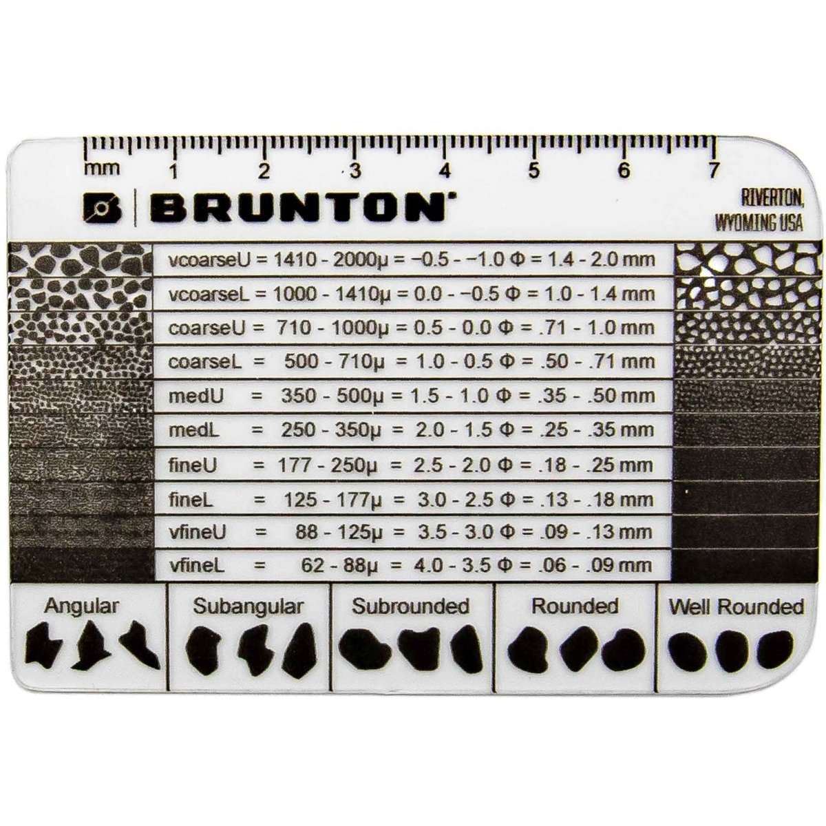 Brunton Grain Size Card - Forza Sports