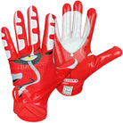 Battle Sports Clown23 Cloaked Adult Football Receiver Gloves - Red Battle Sports