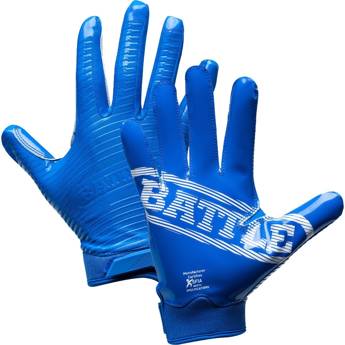 Battle Sports - Doom 1.0 Receiver Football Gloves - Royal Blue