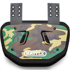 Battle Sports Chrome Protective Football Back Plate - Green Camouflage Battle Sports