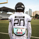 Battle Sports Iridescent Chrome Football Back Plate Battle Sports