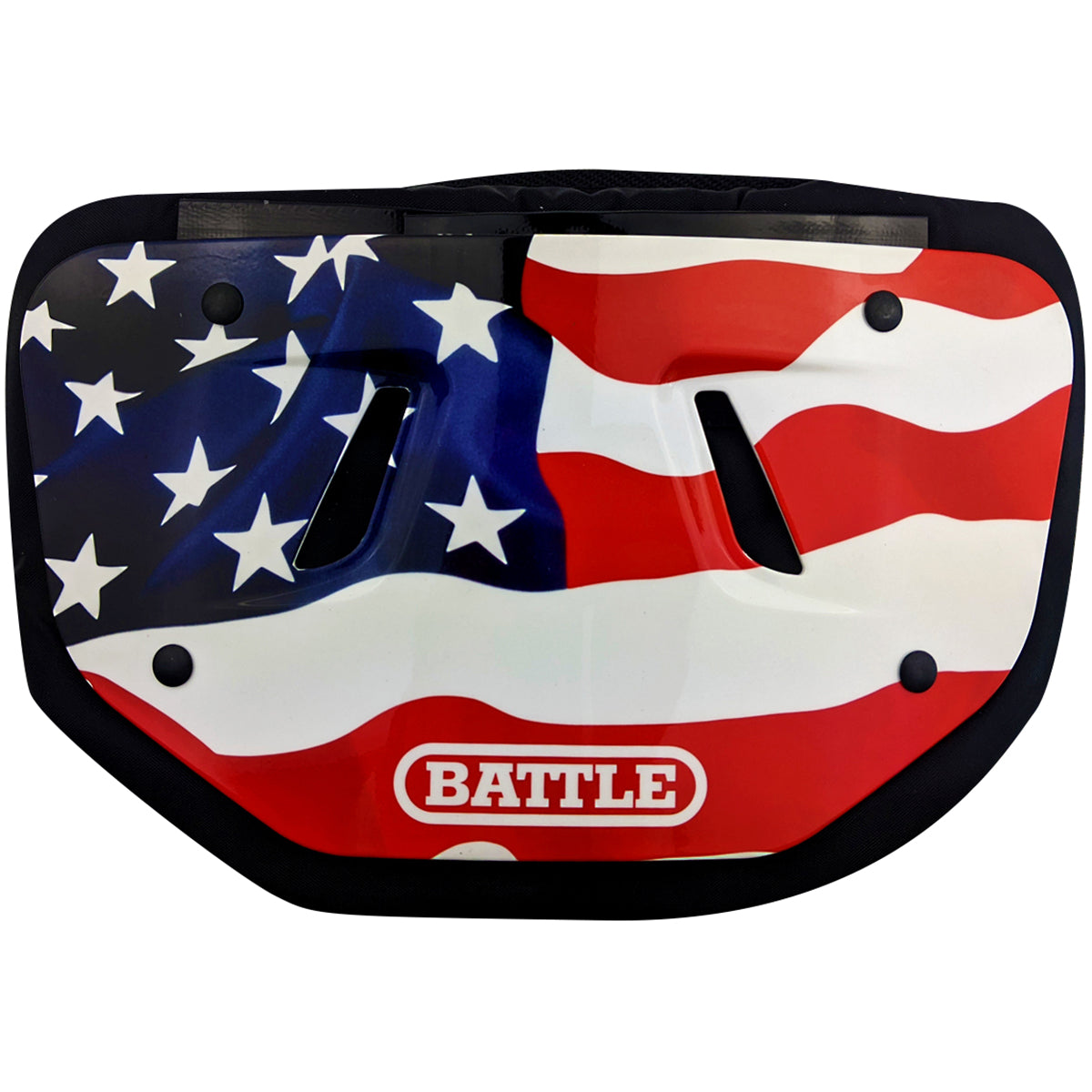 Battle Sports Chrome American Flag 2.0 Protective Football Back Plate Battle Sports