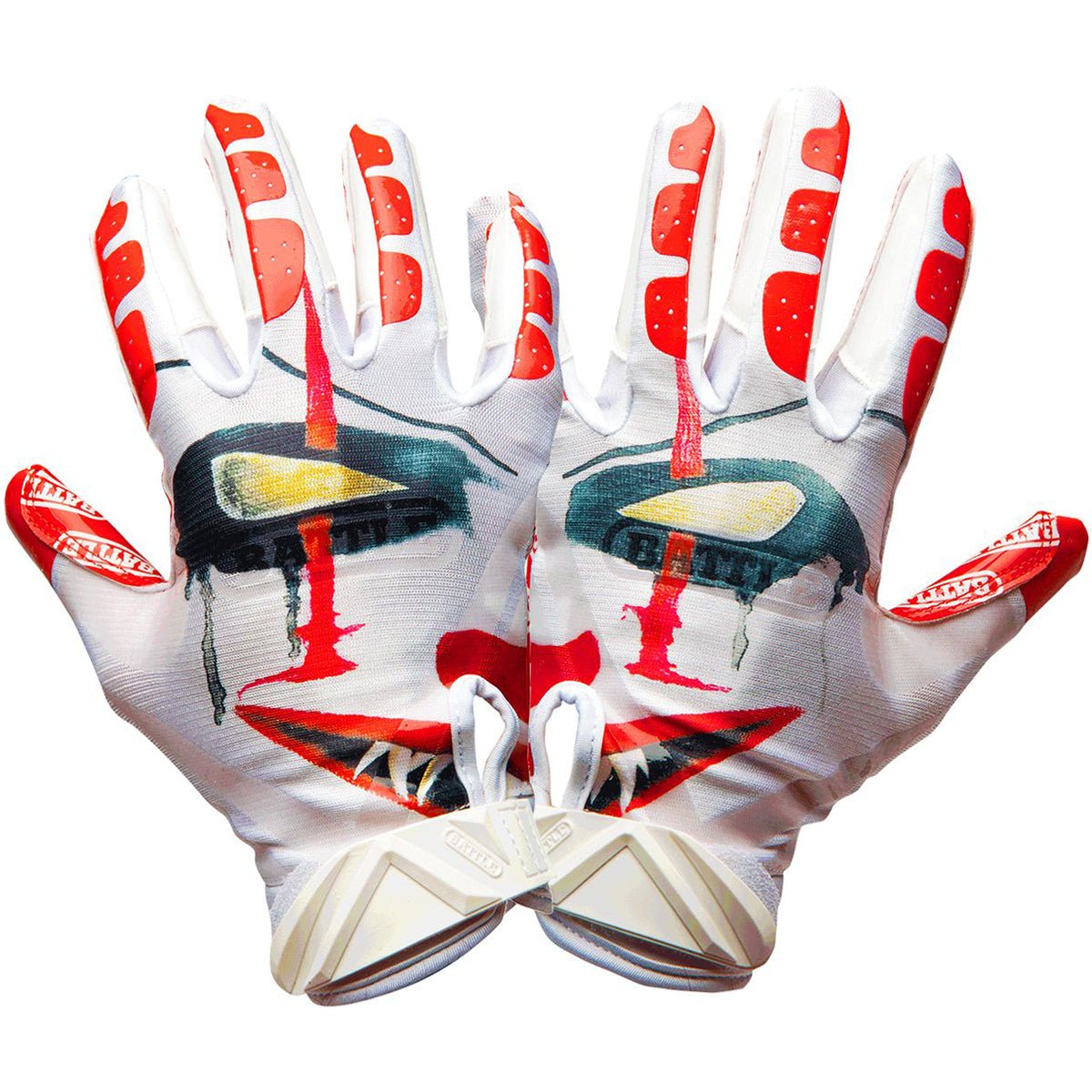 clown handschuhe Battle Sports Clown Football-Receiver-Handschuhe für Erwachsene – Forza Sports