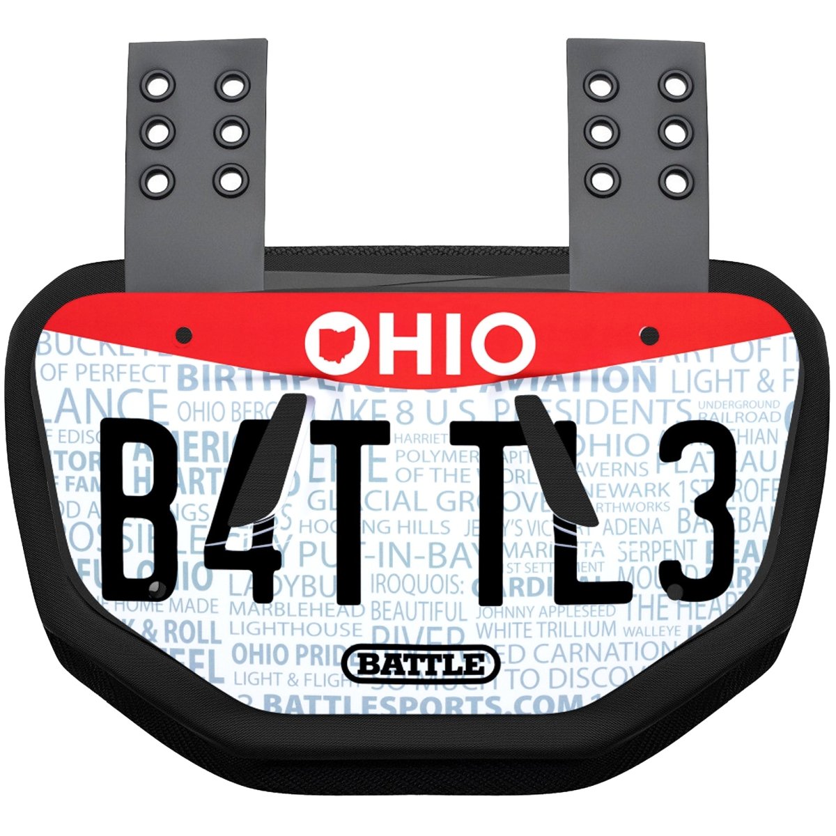 Battle Sports Adult License Plate Protective Football Back Plate - Forza Sports