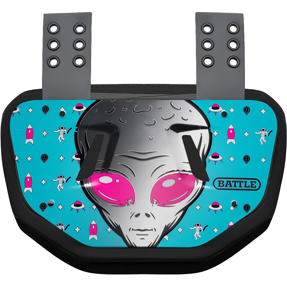 Battle Sports - "Alien" Chrome Football Back Plate - Forza Sports