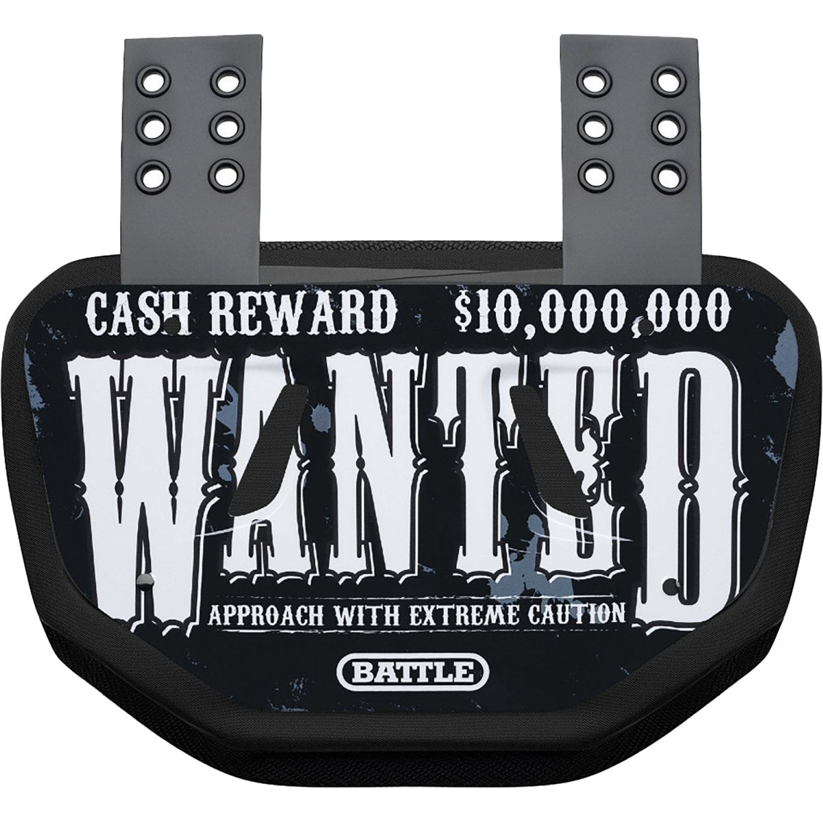Battle Sports " Wanted " Chrome Football Back Plate - Forza Sports
