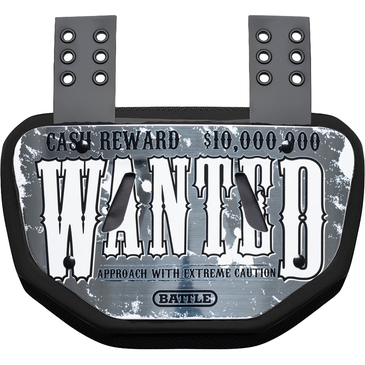Battle Sports " Wanted " Chrome Football Back Plate - Forza Sports