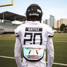 Battle Sports Youth Iridescent Chrome Football Back Plate - Forza Sports