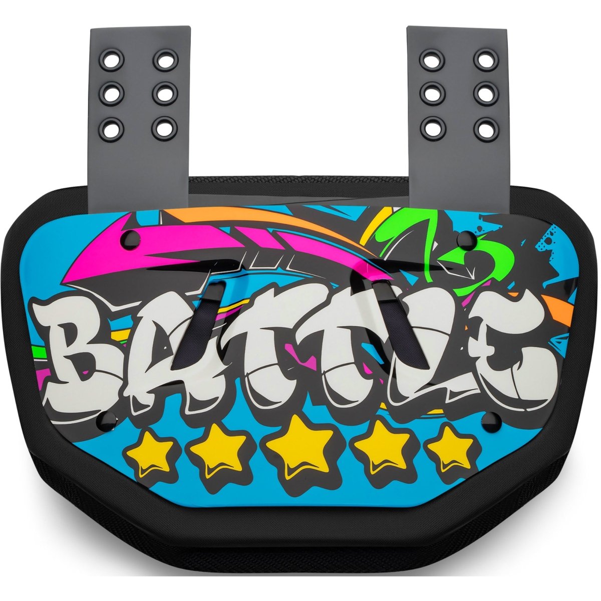 Battle Sports Youth Graffiti23 Chrome Protective Football Back Plate - Forza Sports