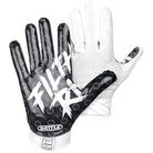 Battle Sports Adult Filthy Rich Football Receiver Gloves - Black/White Battle Sports