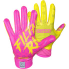 Battle Sports Adult Filthy Rich Football Receiver Gloves - Lemonade Battle Sports