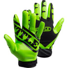 Battle Sports Receivers Ultra-Stick Football Gloves - Neon Green/Black - Forza Sports