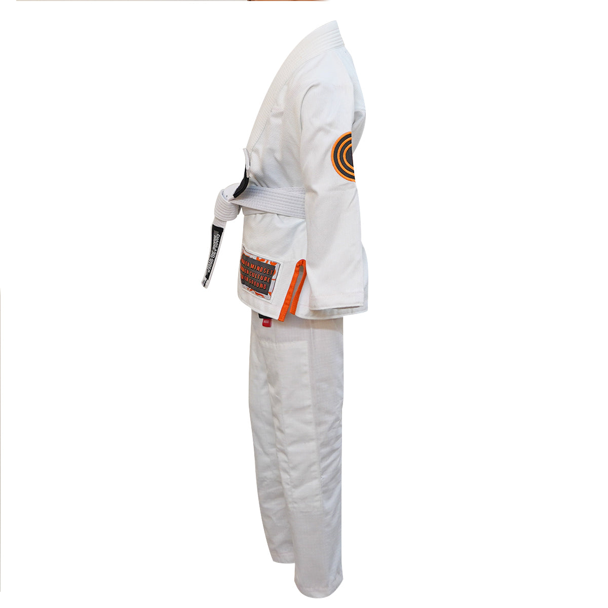 Chaos and Order Kid's Base Label V2 BJJ Gi - White Chaos and Order