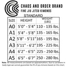 Chaos and Order Explorer Series Aquanaut BJJ Kimono - White Chaos and Order