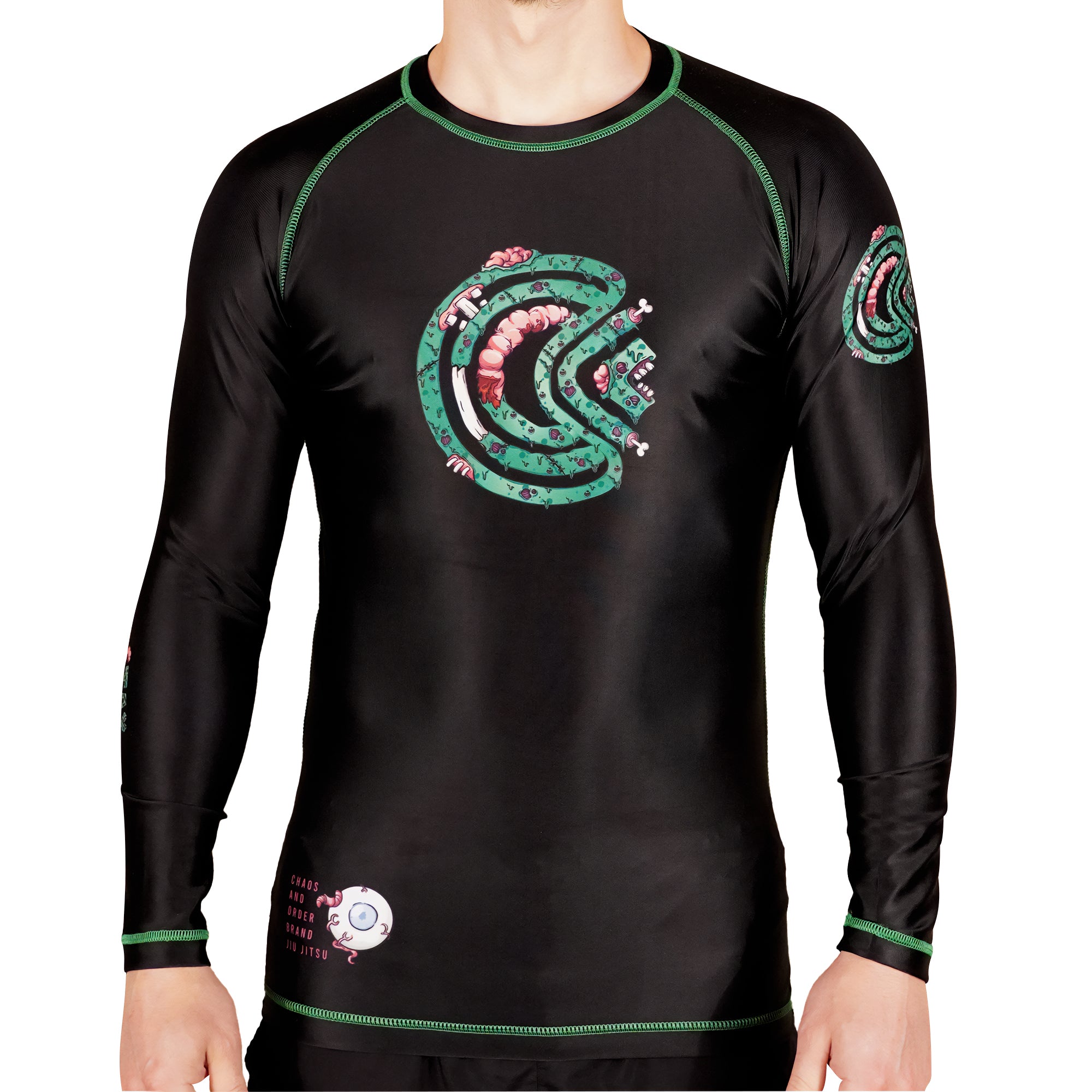Chaos and Order Zombie Long Sleeve BJJ Rashguard Chaos and Order