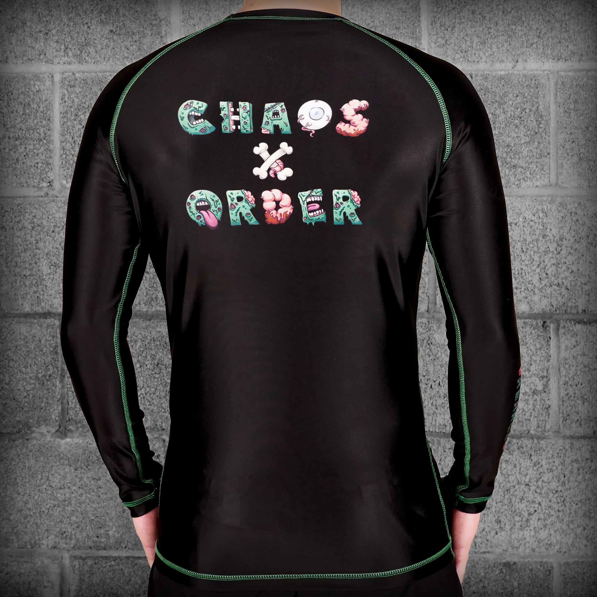 Chaos and Order Zombie Long Sleeve BJJ Rashguard Chaos and Order
