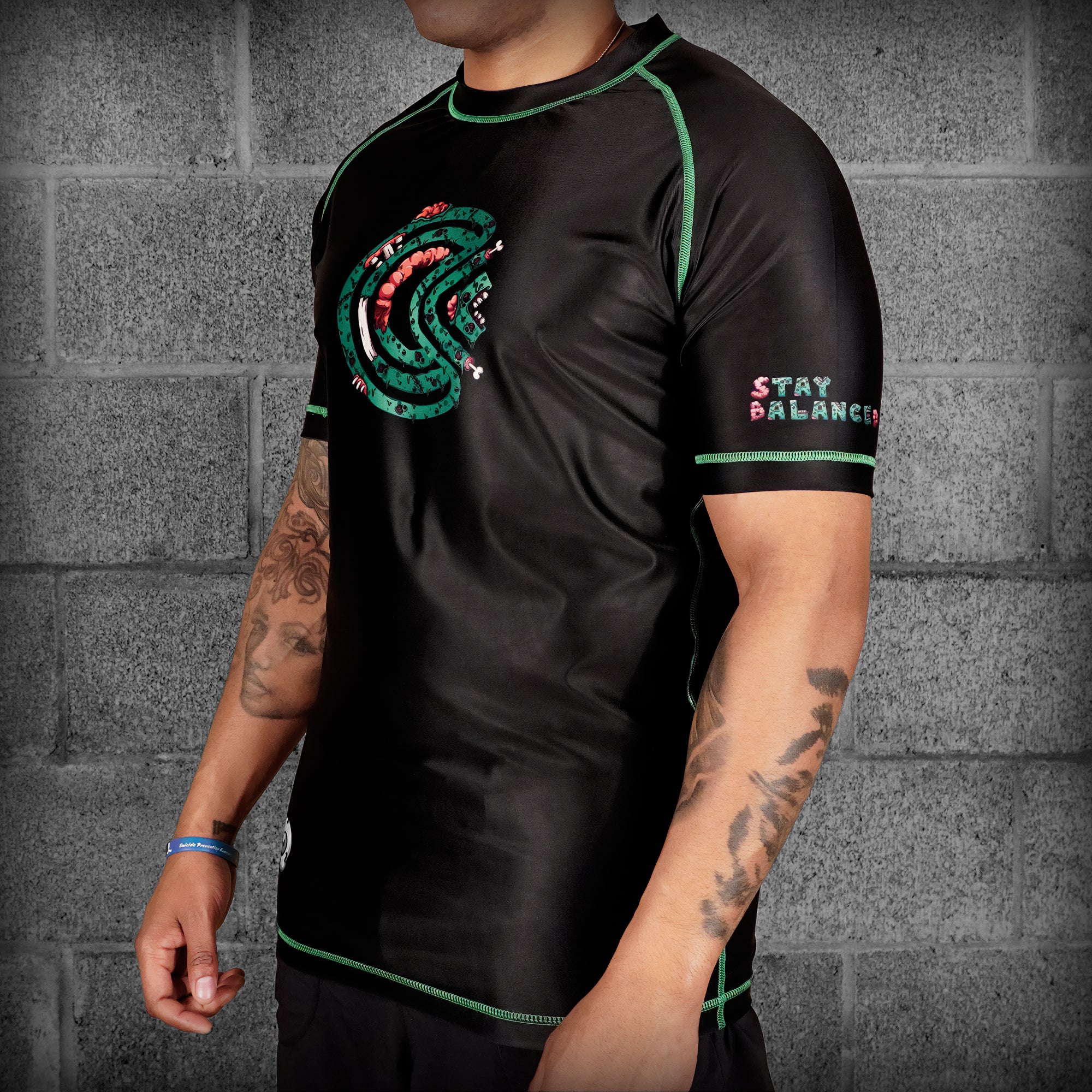 Chaos and Order Zombie Short Sleeve BJJ Rashguard Chaos and Order