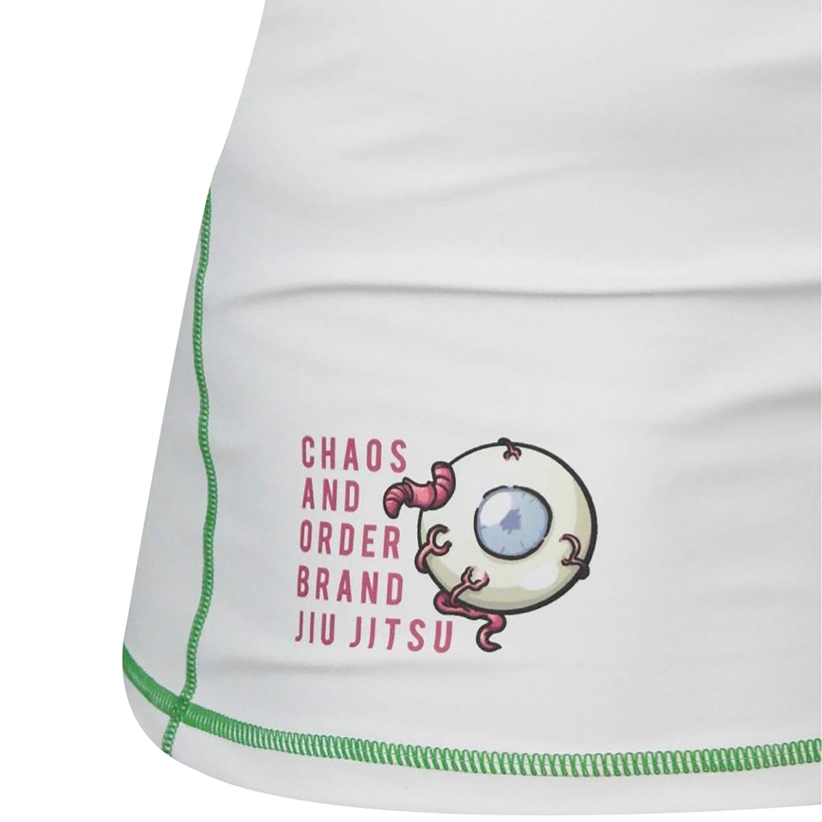 Chaos and Order Z-Series Premium Long Sleeve Jiu-Jitsu Rashguard - White Chaos and Order