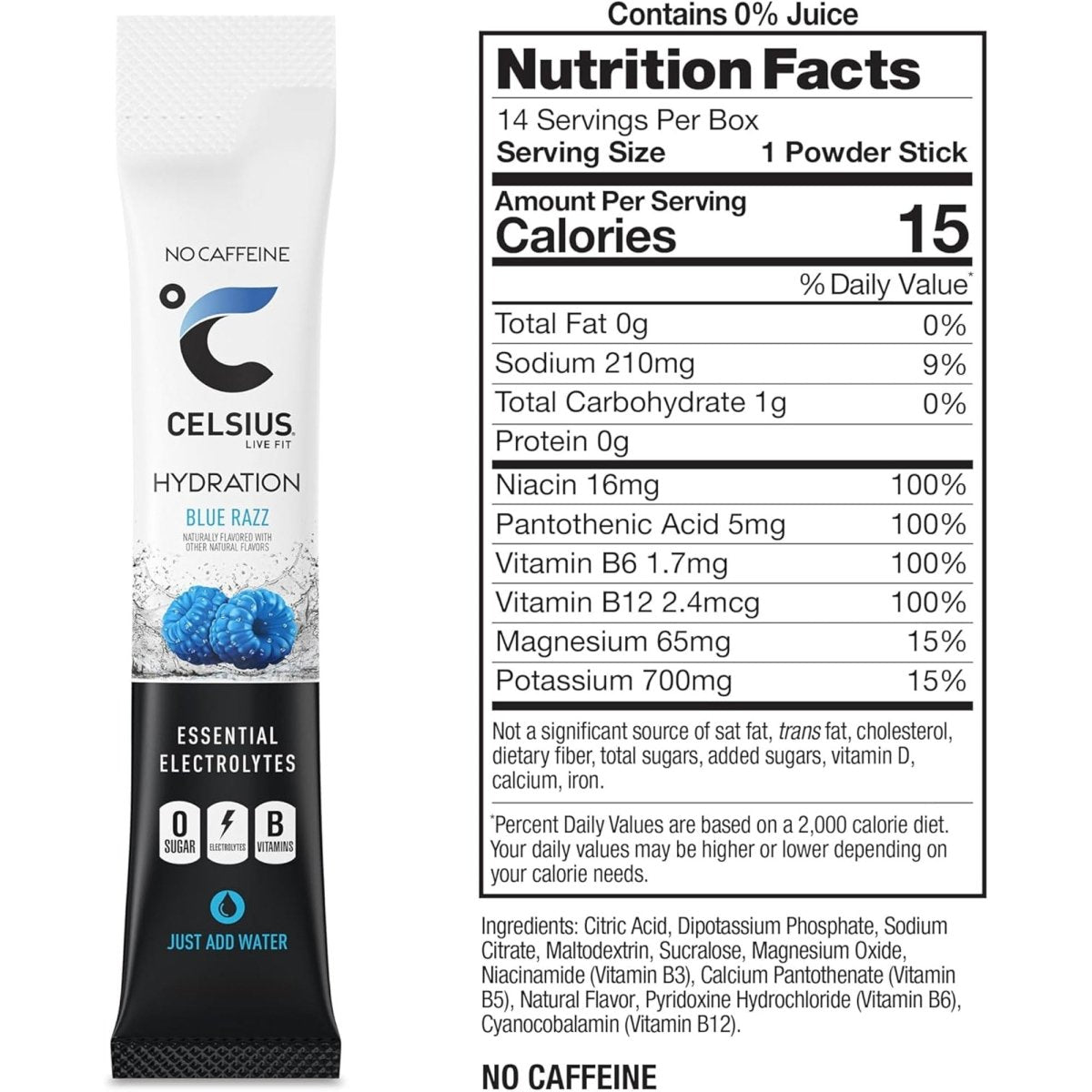 Celsius Hydration Sugar Free Electrolyte Drink Mix 4 Pack - Forza Sports