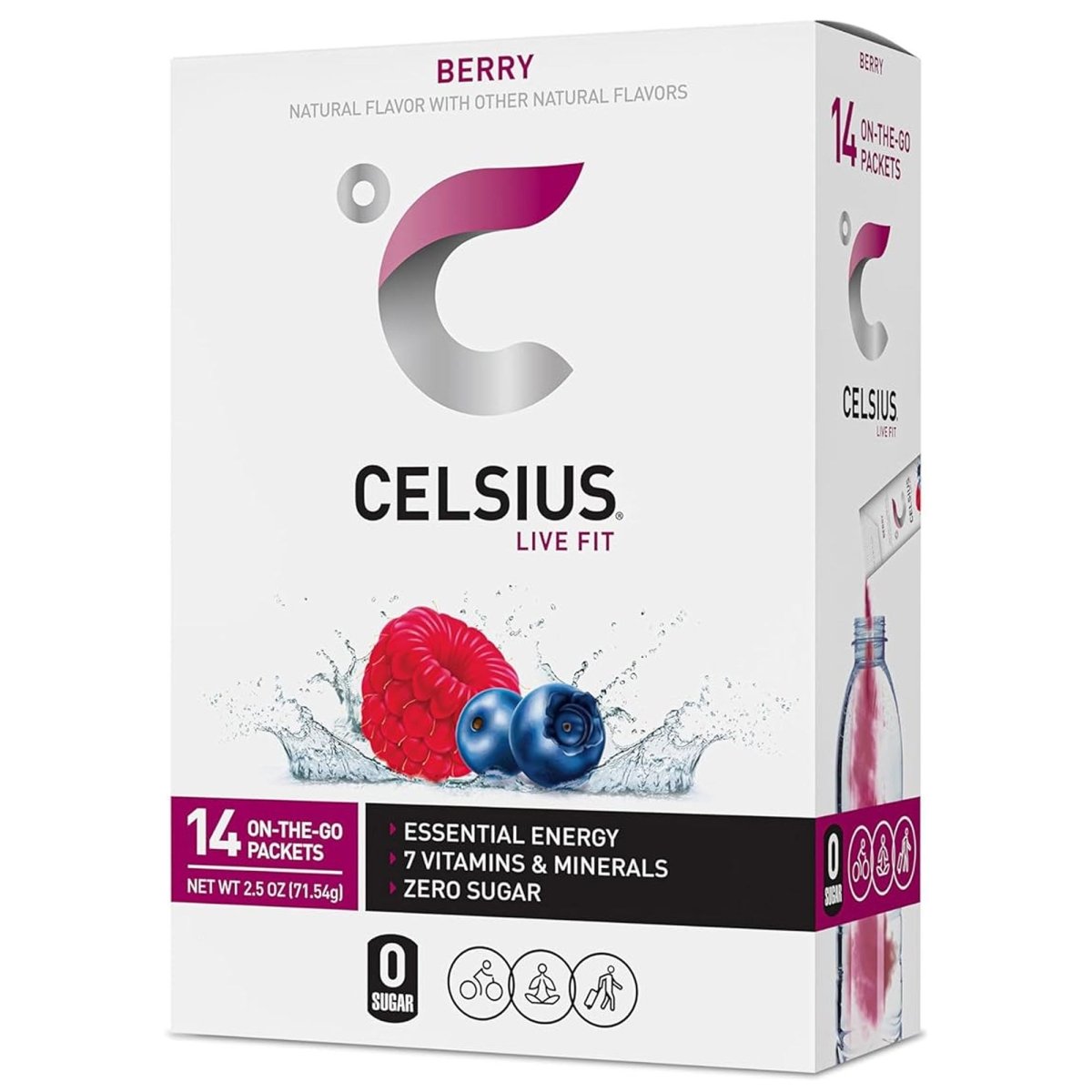 Celsius On - The - Go Zero Sugar Powder Stick Drink Mix 6 Pack - Forza Sports