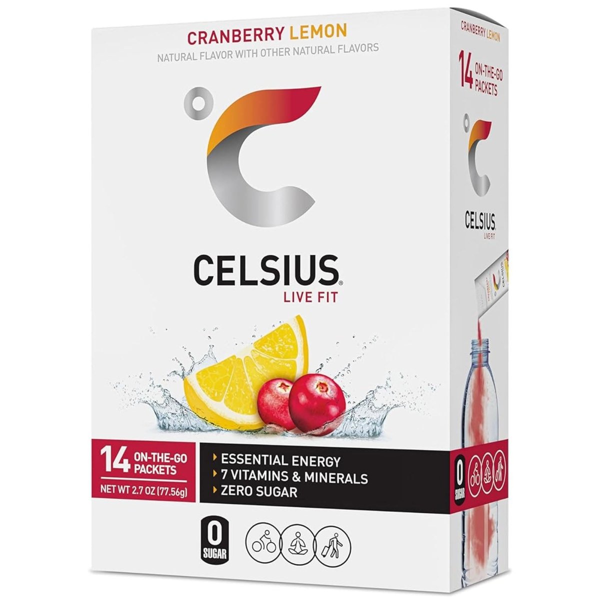 Celsius On - The - Go Zero Sugar Powder Stick Drink Mix 2 Pack - Forza Sports
