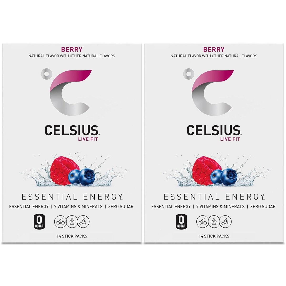 Celsius On - The - Go Zero Sugar Powder Stick Drink Mix 2 Pack - Forza Sports