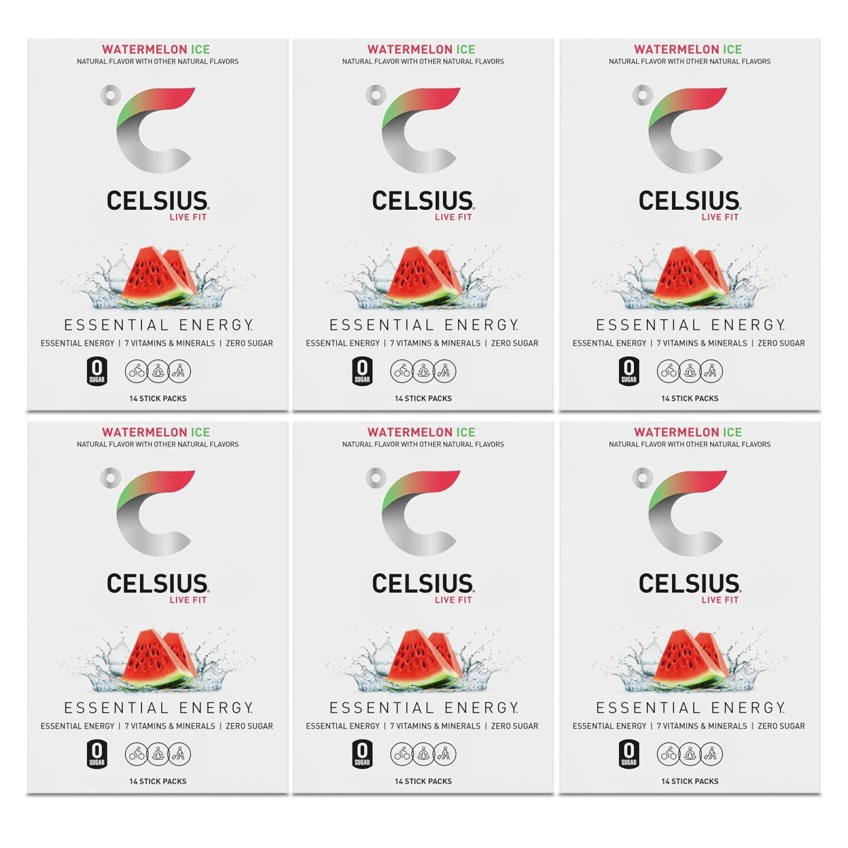 Celsius On - The - Go Zero Sugar Powder Stick Drink Mix 6 Pack - Forza Sports