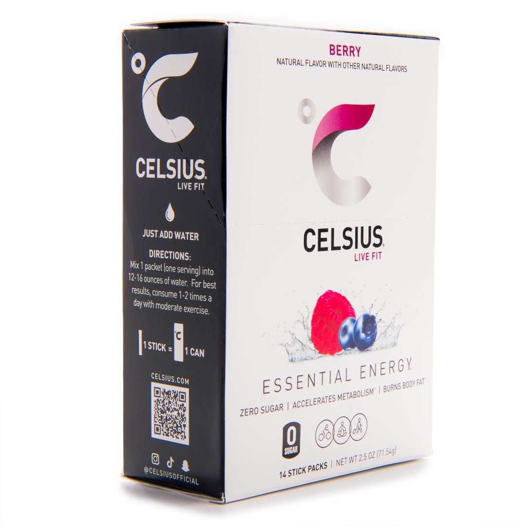 Celsius On - The - Go Zero Sugar Powder Stick Drink Mix 2 Pack - Forza Sports