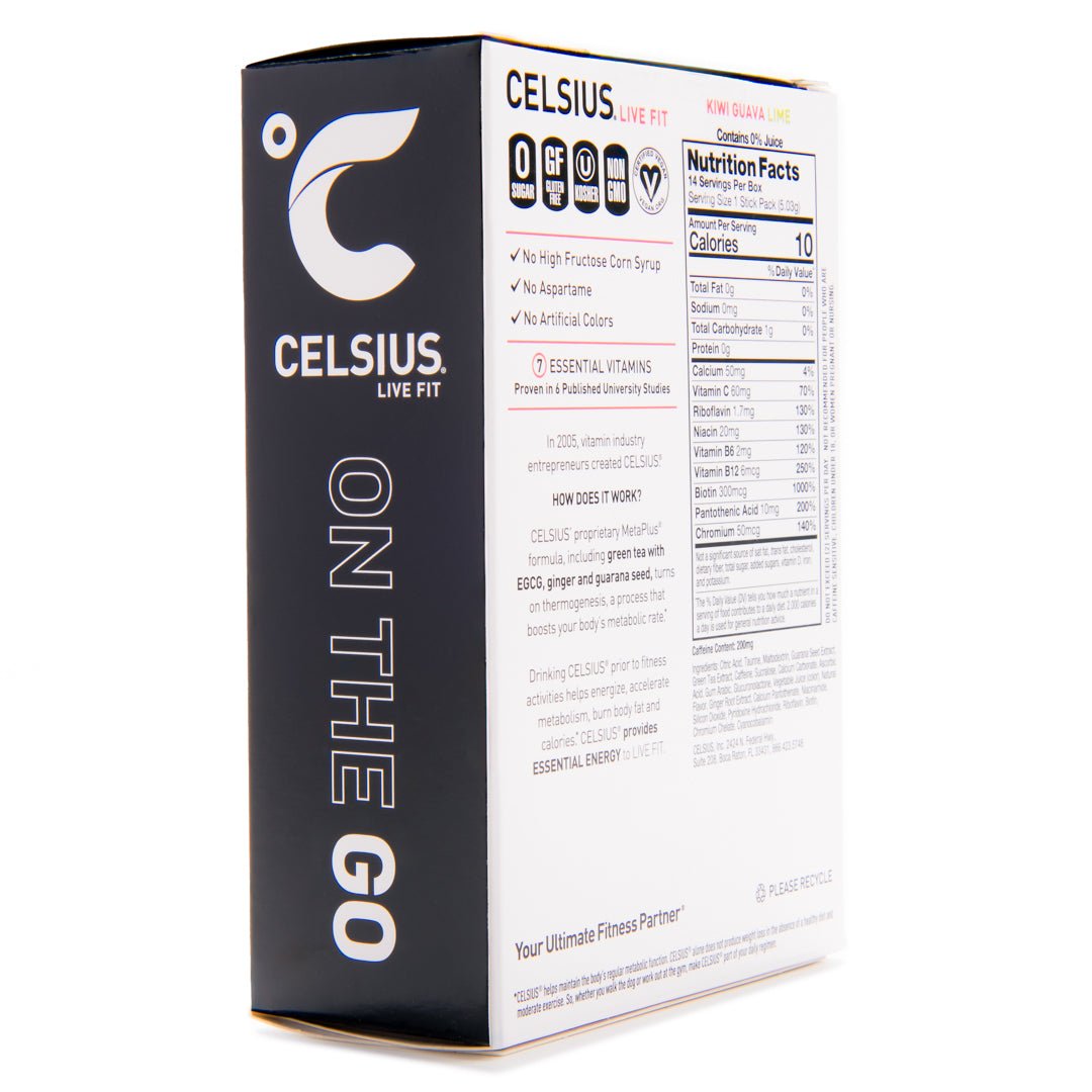 Celsius On - The - Go Zero Sugar Powder Stick Drink Mix 2 Pack - Forza Sports