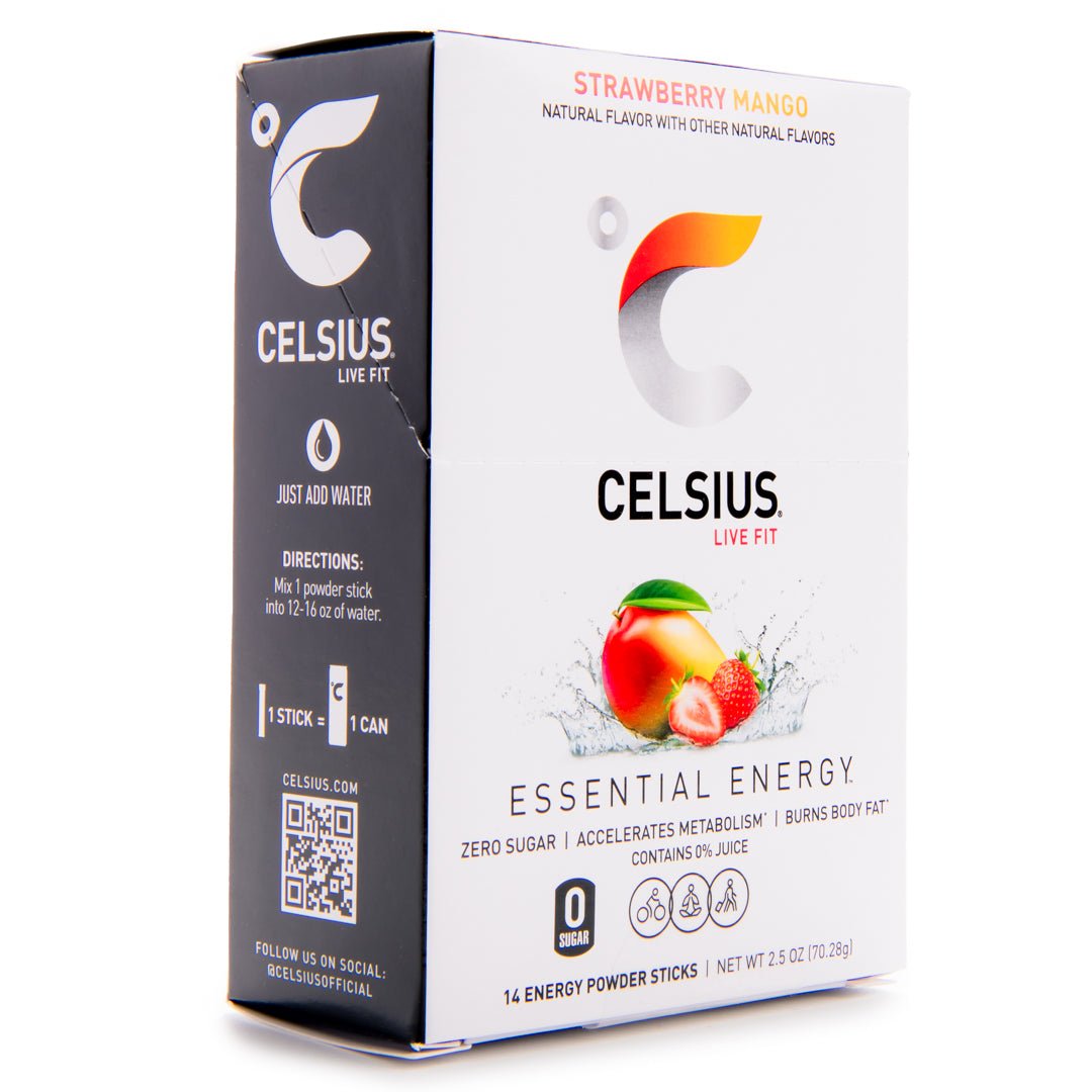 Celsius On - The - Go Zero Sugar Powder Stick Drink Mix 4 Pack - Forza Sports
