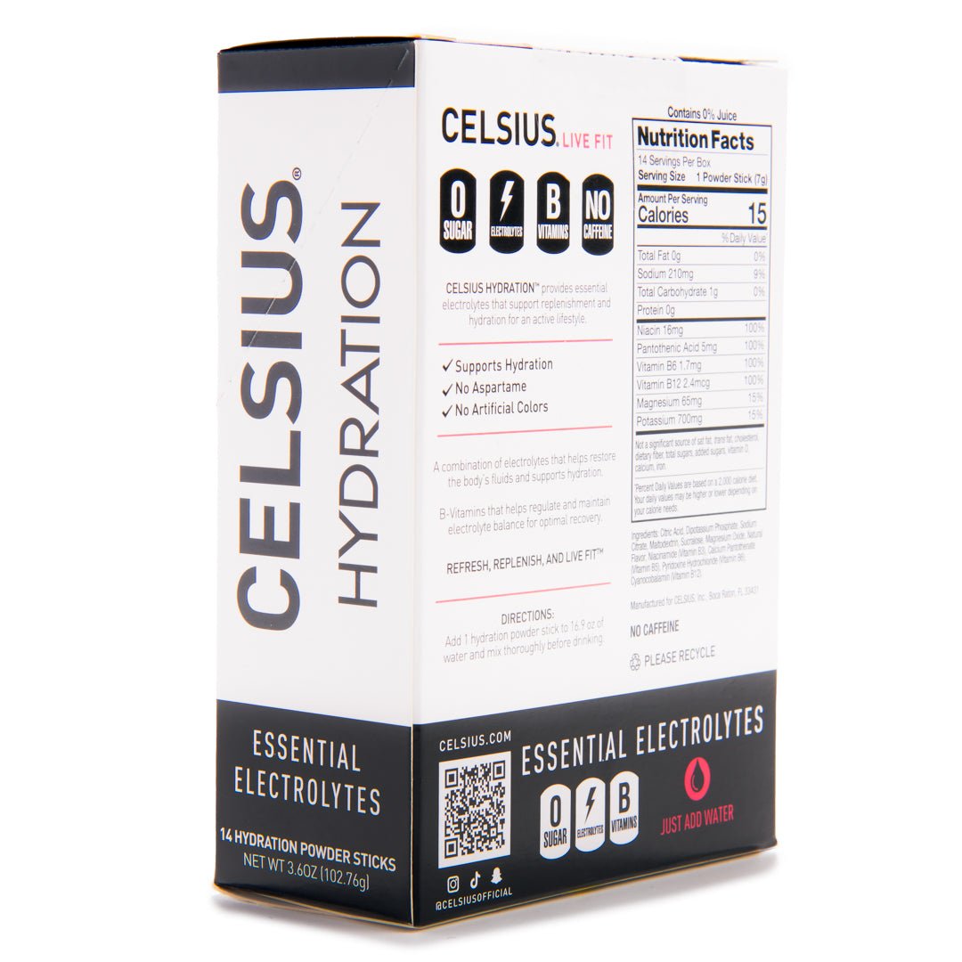 Celsius Hydration Sugar Free Electrolyte Drink Mix 6 Pack - Forza Sports