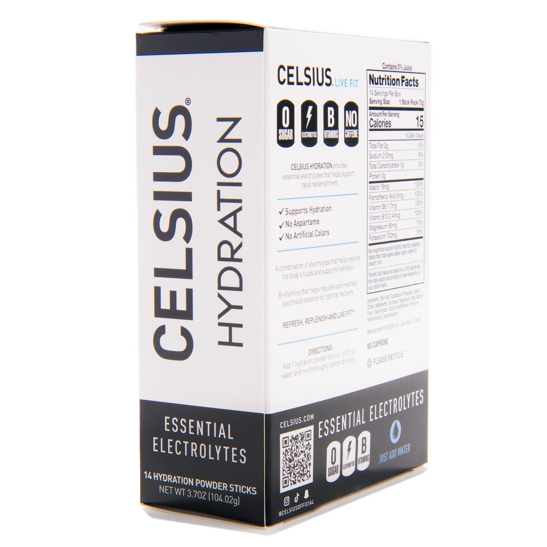 Celsius Hydration Sugar Free Electrolyte Drink Mix 4 Pack - Forza Sports