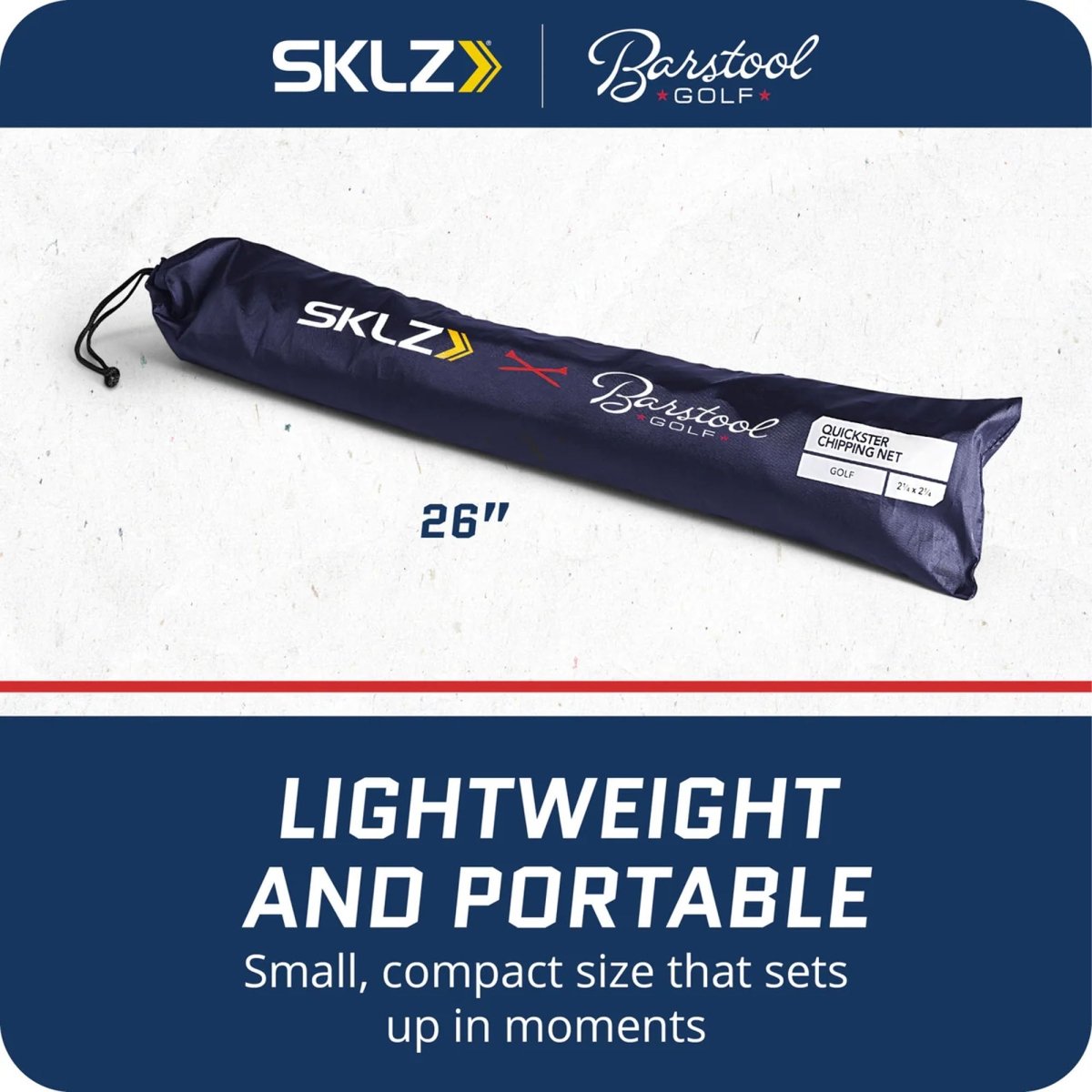 SKLZ Barstool Golf Quickster Chipping Net, Multi Target Trainer - Forza Sports