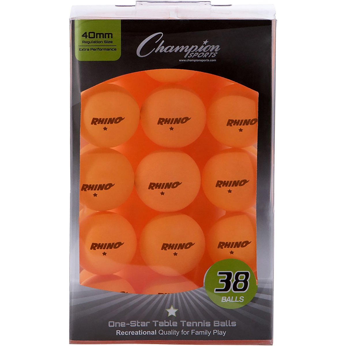 Champion Sports One-Star Recreational Table Tennis Balls - Forza Sports