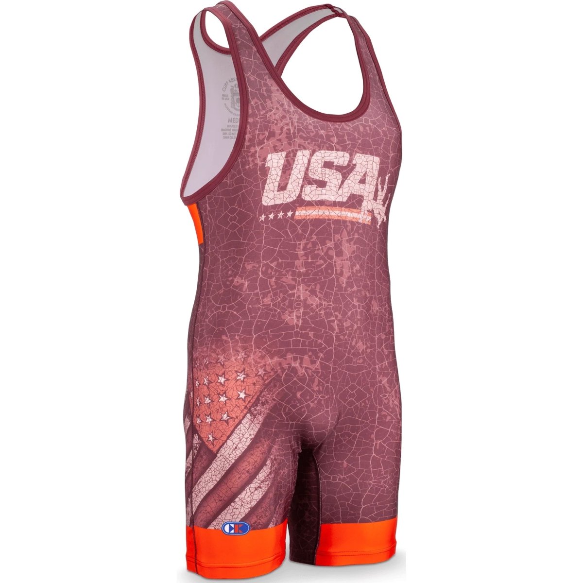 Cliff Keen The Patriot Wrestling Singlet - Scarlet - Forza Sports