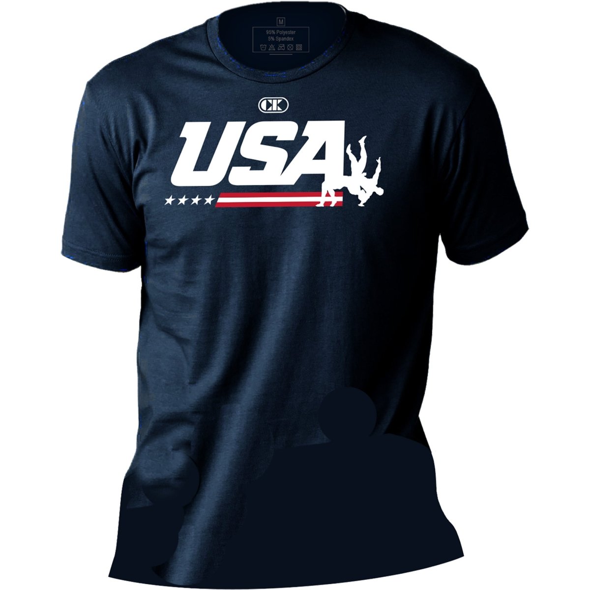 Cliff Keen USA Suplay Lifestyle T-Shirt - Navy - Forza Sports