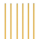 Champion Sports Coaching Sticks With Base - 60"H x 1" OD - Yellow plastic poles - Forza Sports