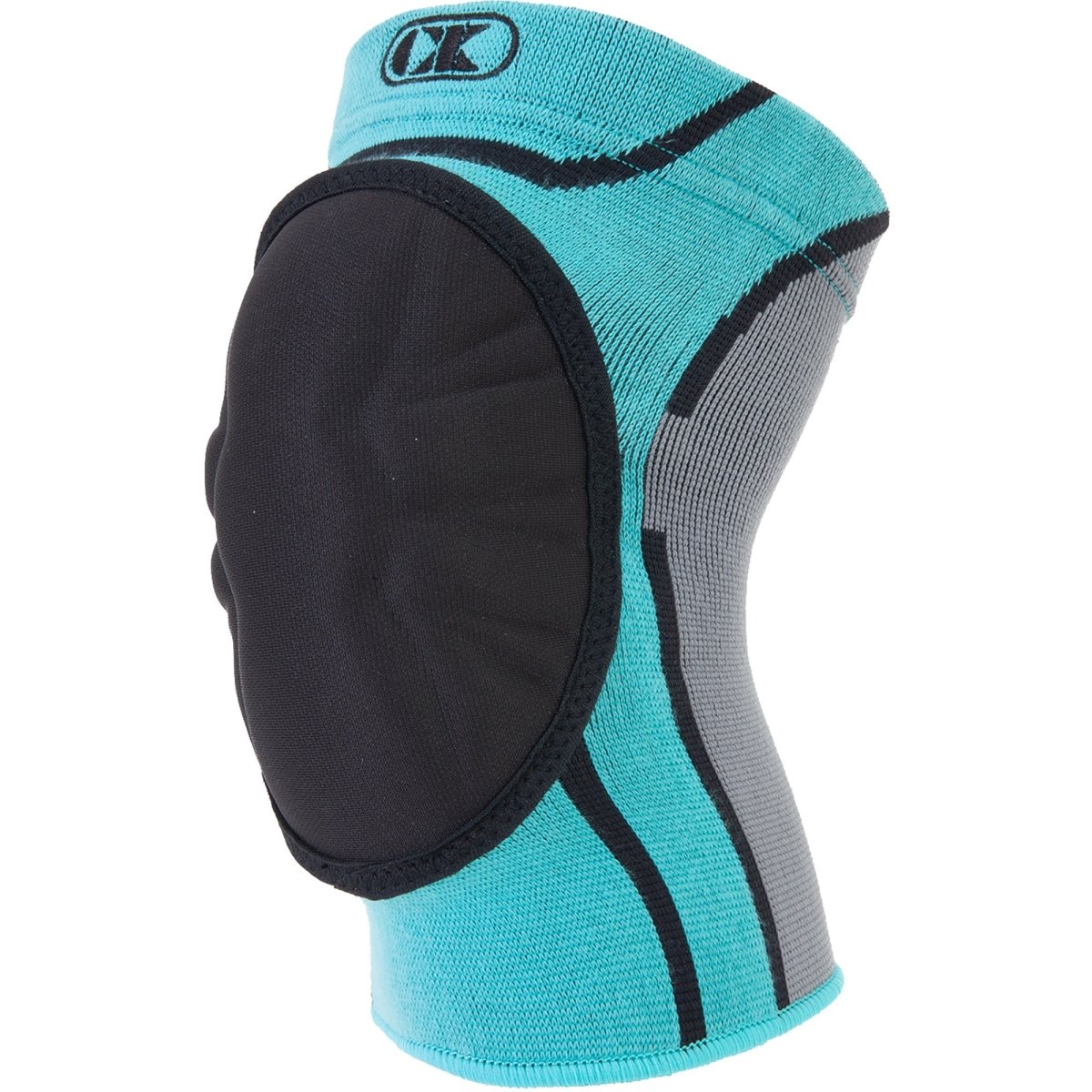 Cliff Keen Women's The Huntress Knee Pad - Teal/Black/Gray - Forza Sports