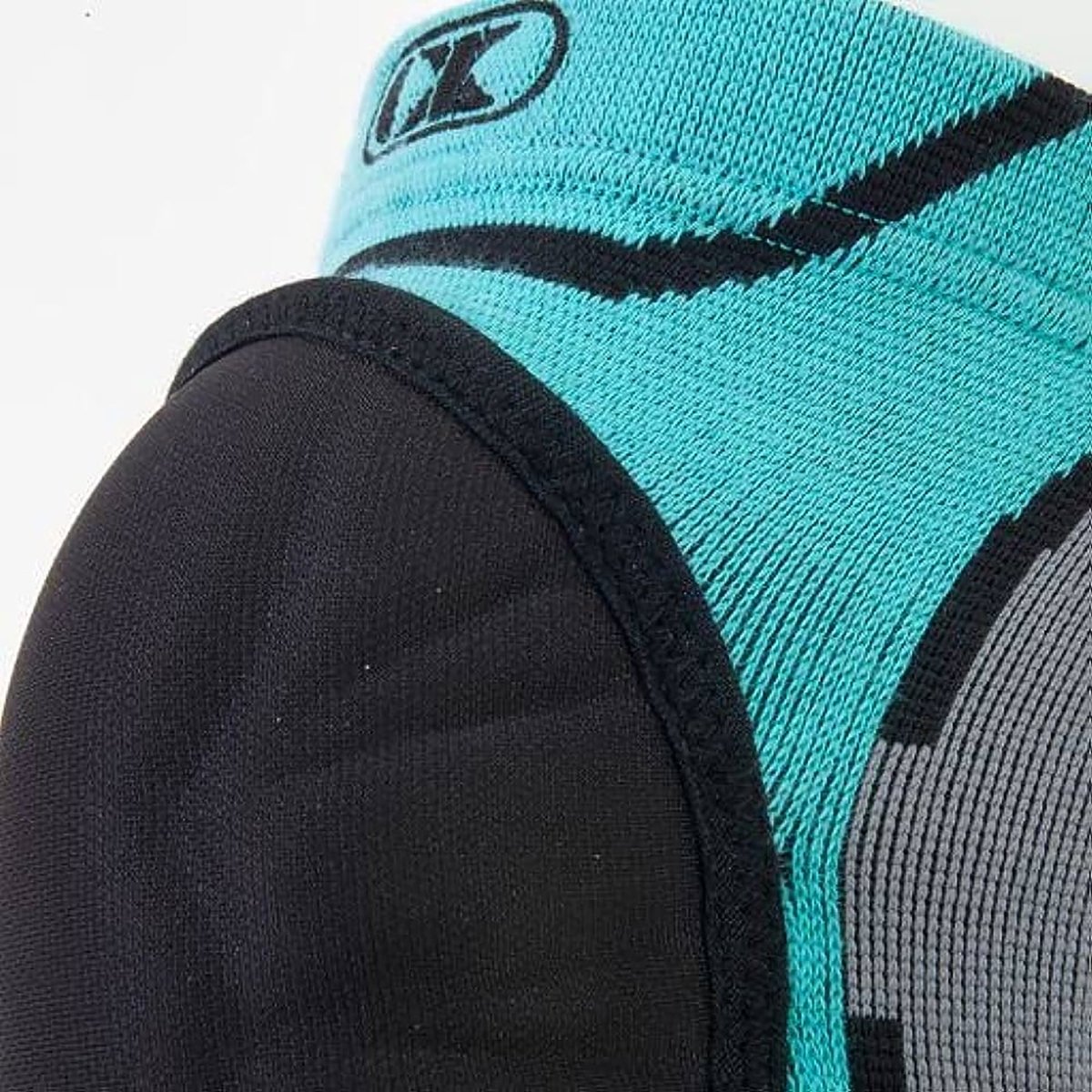 Cliff Keen Women's The Huntress Knee Pad - Teal/Black/Gray - Forza Sports
