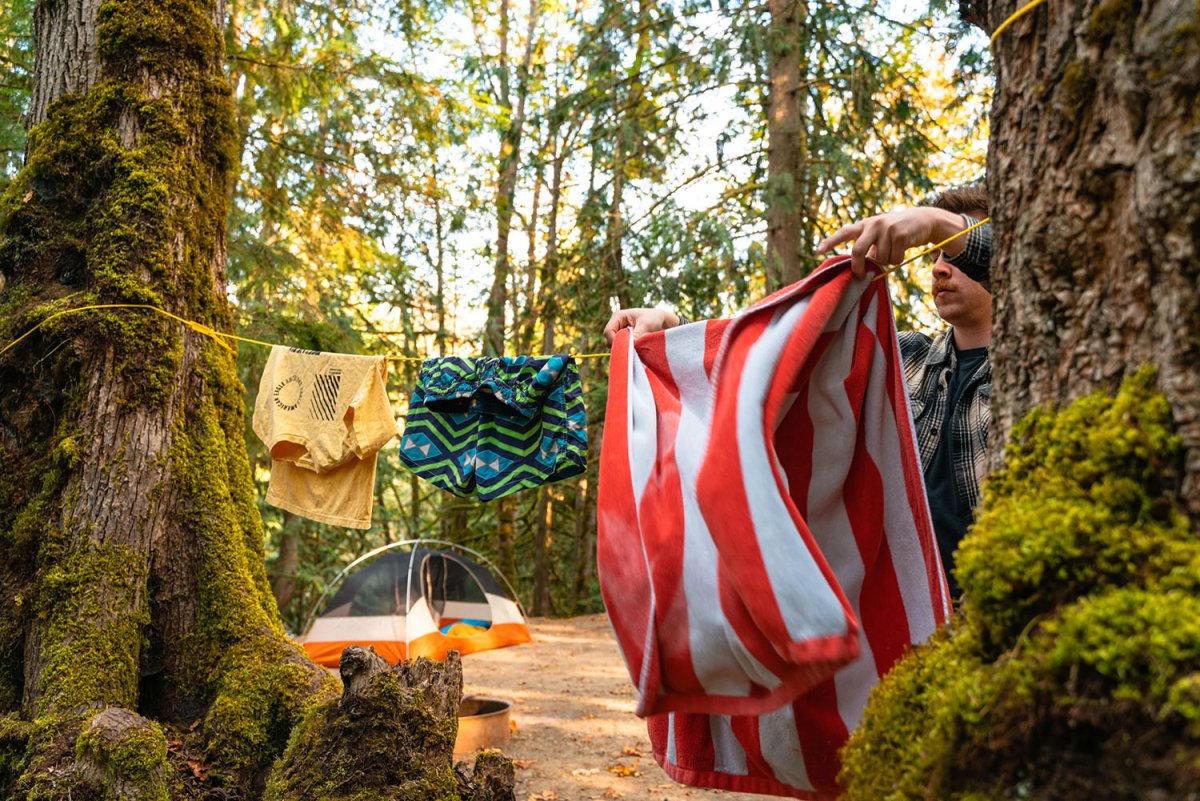 Coghlan's Clothes Line 25' x 3/16" Camping Survival Clothesline Rope with Slides - Forza Sports