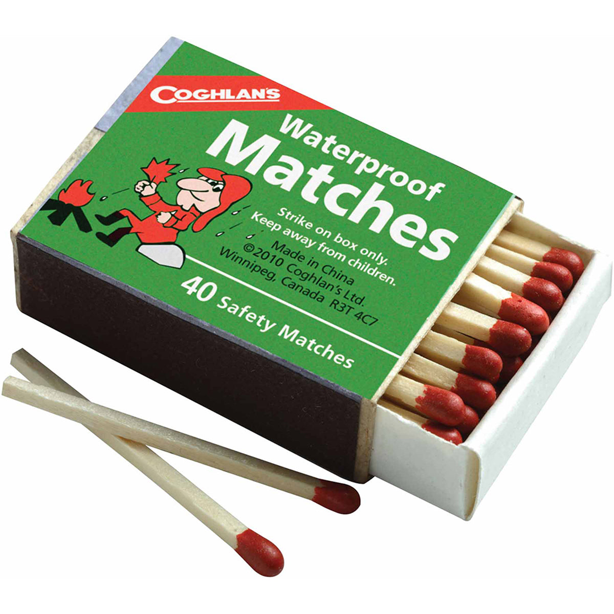 Coghlan's Waterproof Matches (10 Boxes), 400 Total Matches, Safety w/ Striker Coghlan's