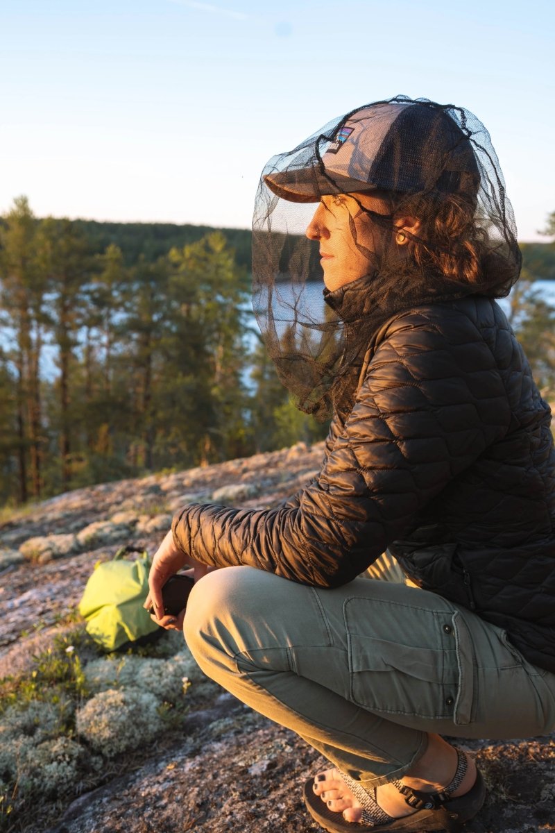 कोघलान का कॉम्पैक्ट मच्छर हेड नेट लाइटवेट w/ स्टोरेज पाउच, मेश 220 होल्स - फोर्ज़ा स्पोर्ट्स