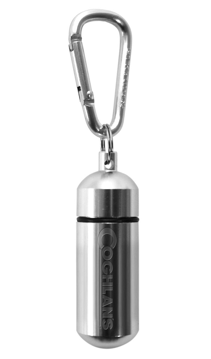 Coghlan's Aluminum Capsule with Carabiner, Watertight Seal, Container Storage - Forza Sports