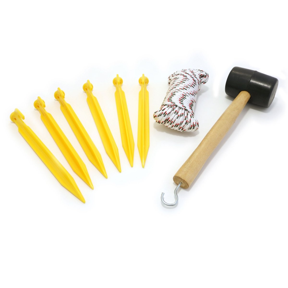 Coghlan's ABS Peg 6 - Pack with 50' Cord and Mallet - Forza Sports