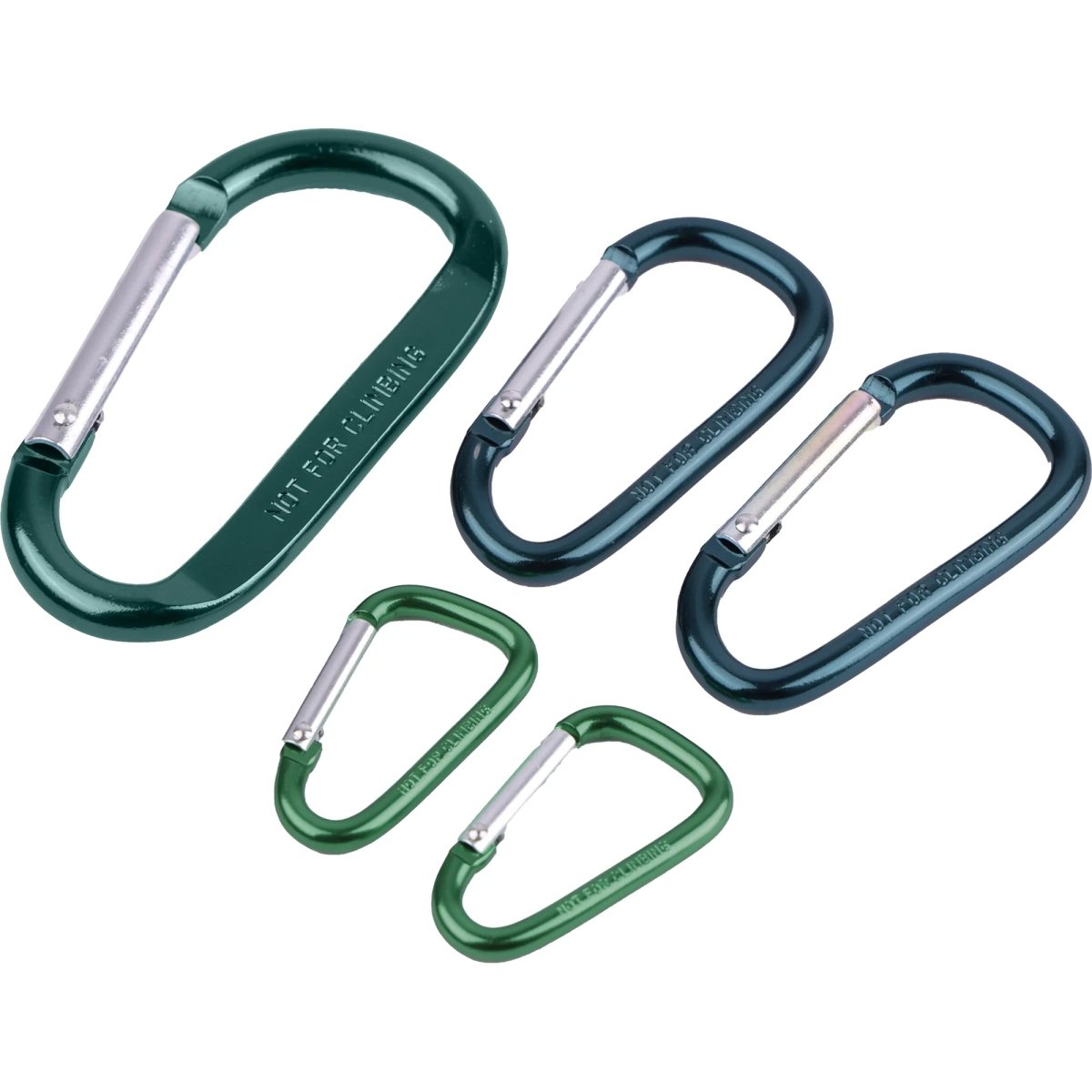 Coghlan's Multi Size Aluminum Carabiners 5 - Pack - Forza Sports