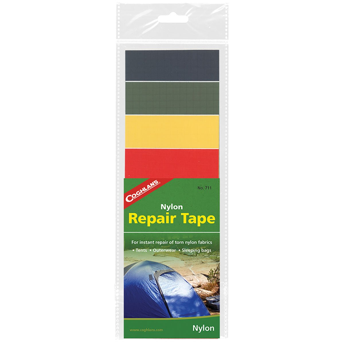 tent rip repair Coghlan's Nylon Repair Tape (4 Pieces) Rip-Stop Adhesive Kit Camping T –  Forza Sports